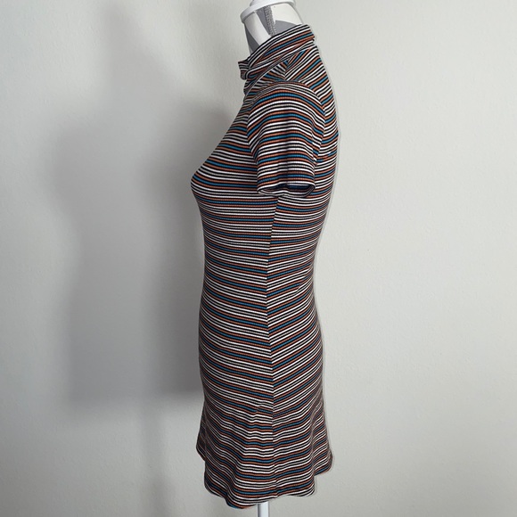 Le Lis Women Orange Casual Dress Stretch Turtleneck Dress SZ S - Picture 3 of 8